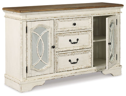 Realyn - Chipped White - Dining Room Server - Hornell Furniture Outlet
