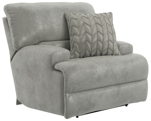 Renaldo - Power Recliner With Zero Gravity Recline - Stone - Hornell Furniture Outlet