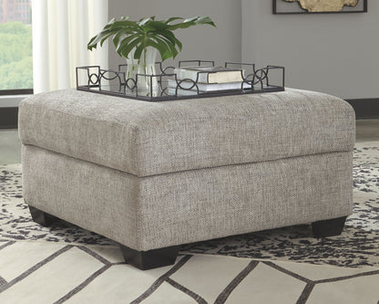 Megginson - Storm - Ottoman With Storage - Hornell Furniture Outlet