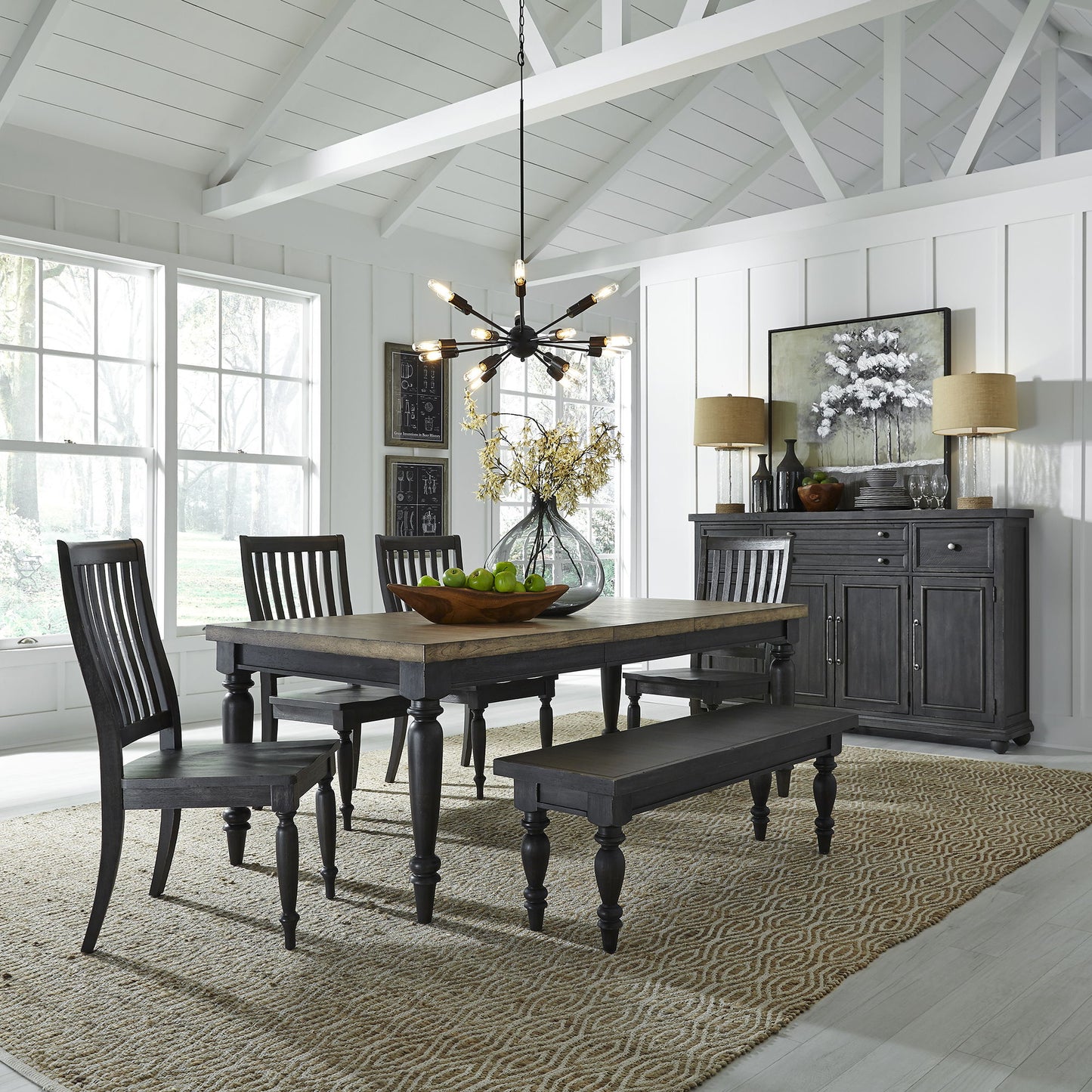 Harvest Home - Rectangular Table Set - Hornell Furniture Outlet