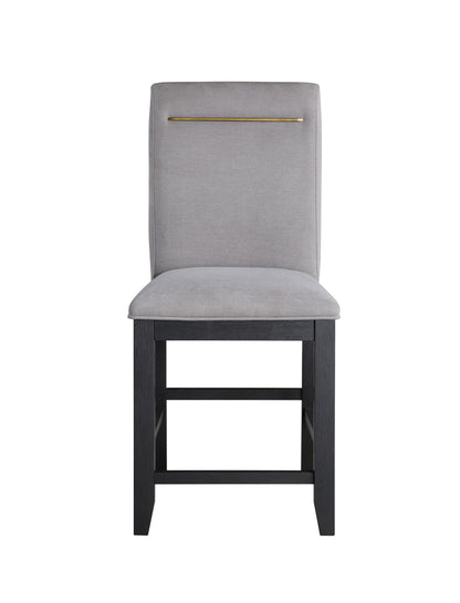 Yves - Counter Chair (Set of 2) - Gray - Hornell Furniture Outlet