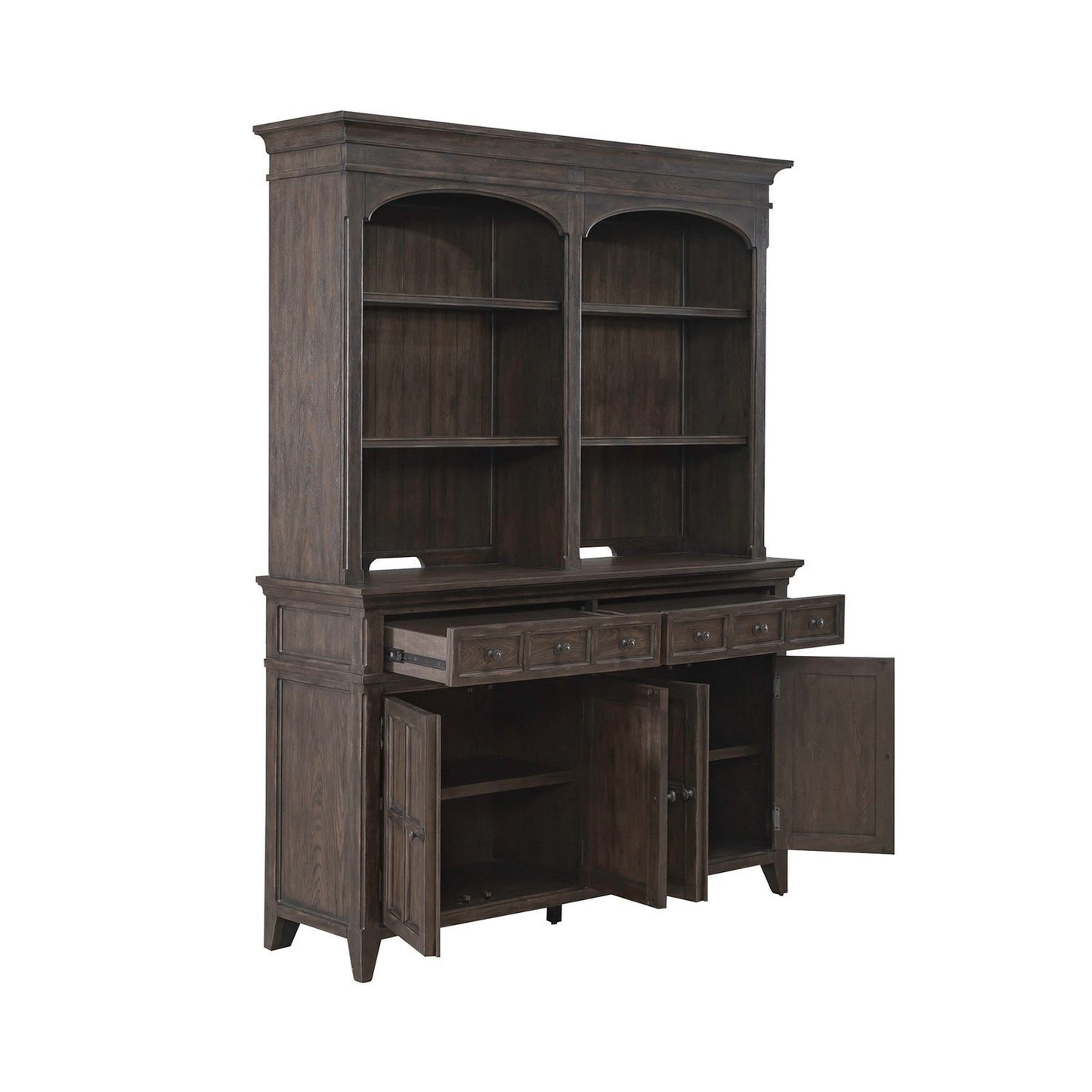 Paradise Valley - Hutch & Buffet - Dark Brown - Hornell Furniture Outlet