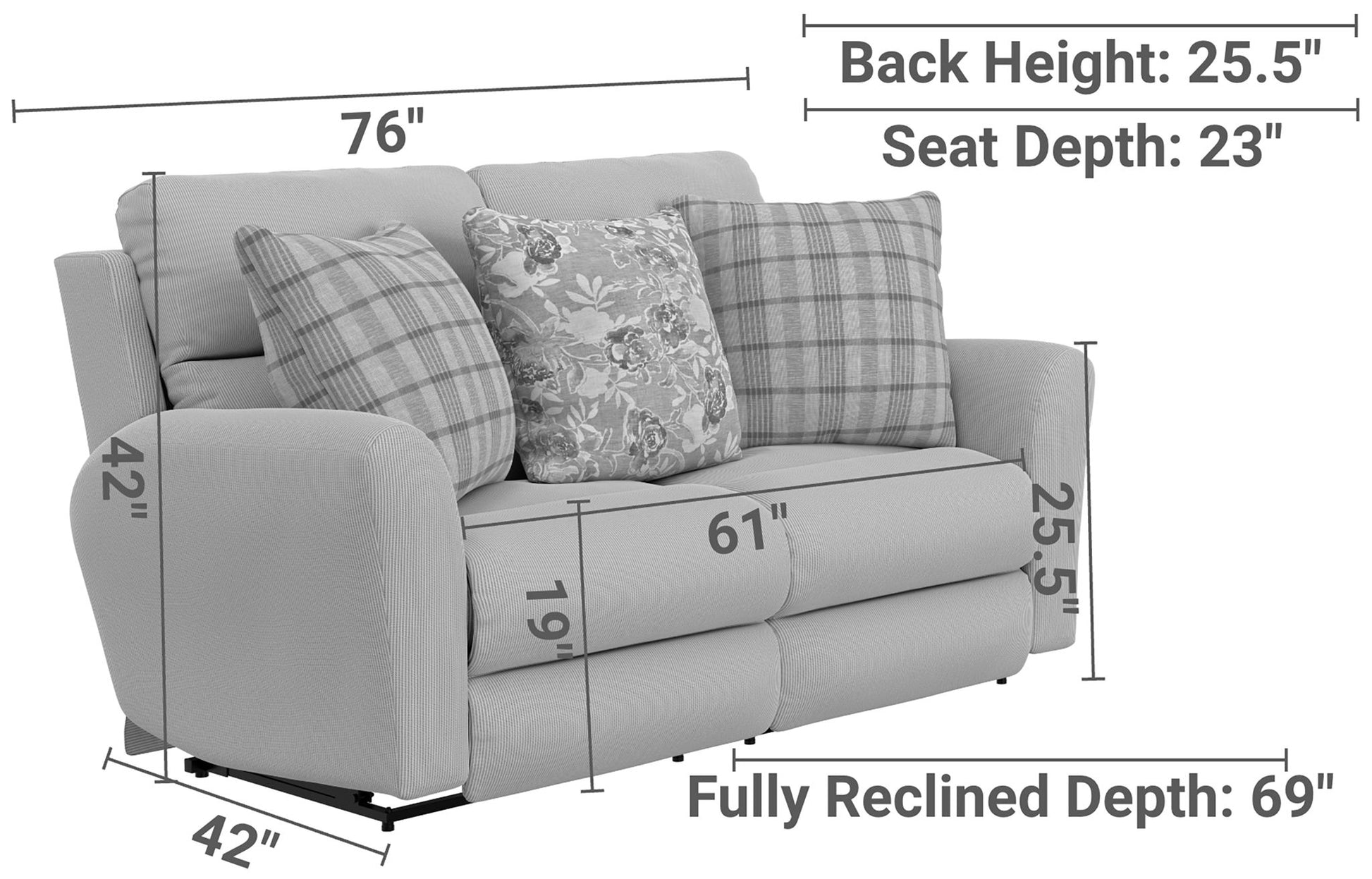 Chappy - Lay Flat Reclining Loveseat - Hornell Furniture Outlet
