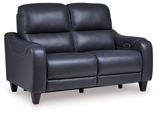 Mercomatic - Power Reclining Loveseat With Adj Headrest - Hornell Furniture Outlet