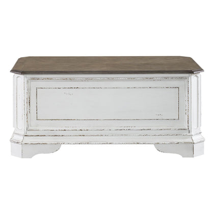 Magnolia Manor - Storage Trunk - White - Hornell Furniture Outlet