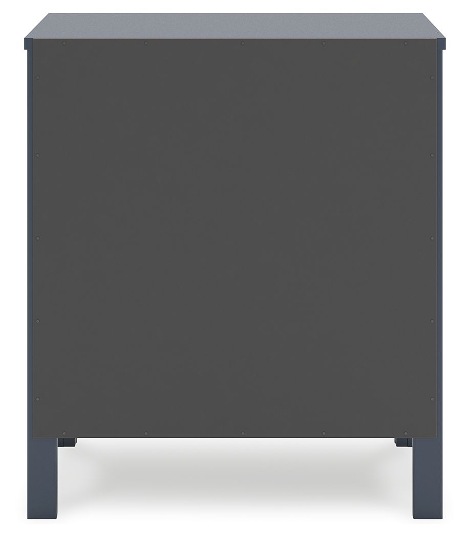 Simmenfort - Navy Blue - Two Drawer Night Stand - Hornell Furniture Outlet