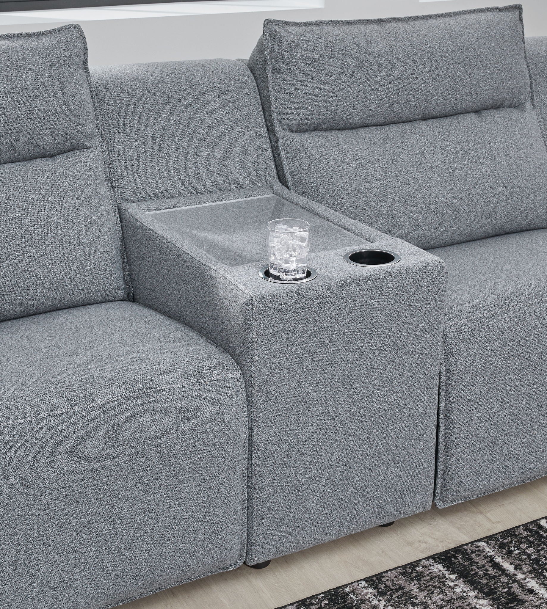 ModMax II - Salt And Pepper - Reclining Sectional - Hornell Furniture Outlet