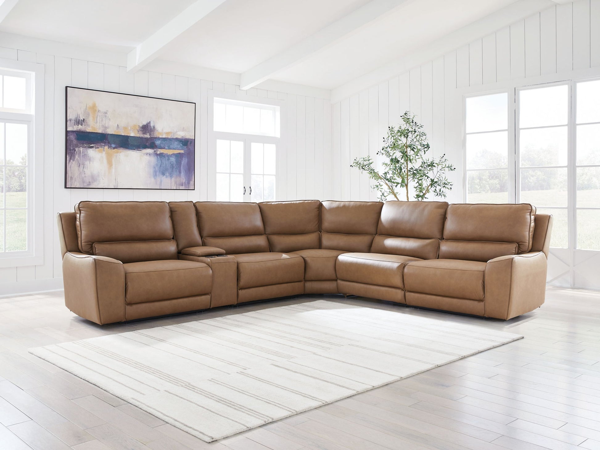 DeepWakes - Power Reclining Sectional - Hornell Furniture Outlet