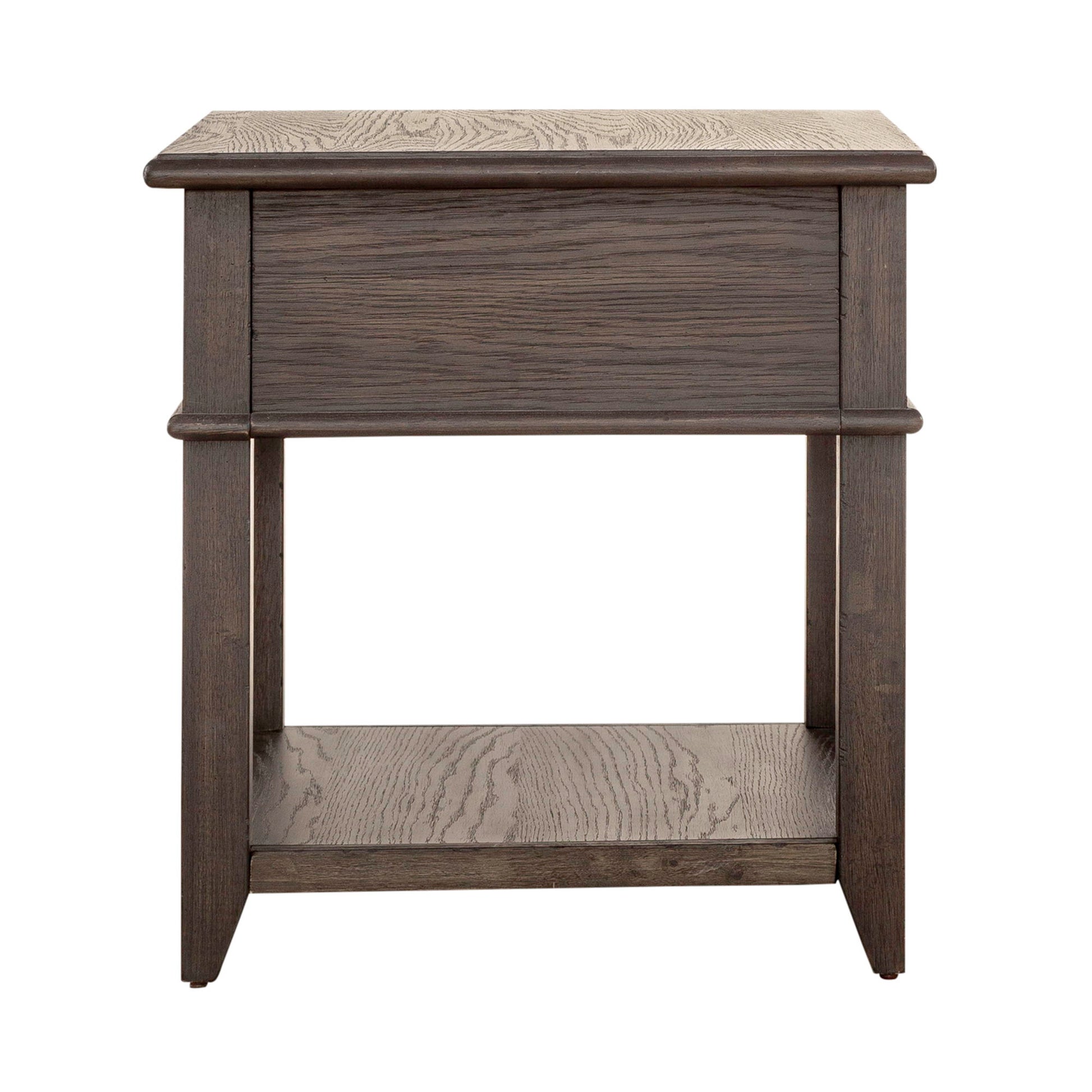 Mill Creek - Drawer End Table - Dark Brown - Hornell Furniture Outlet