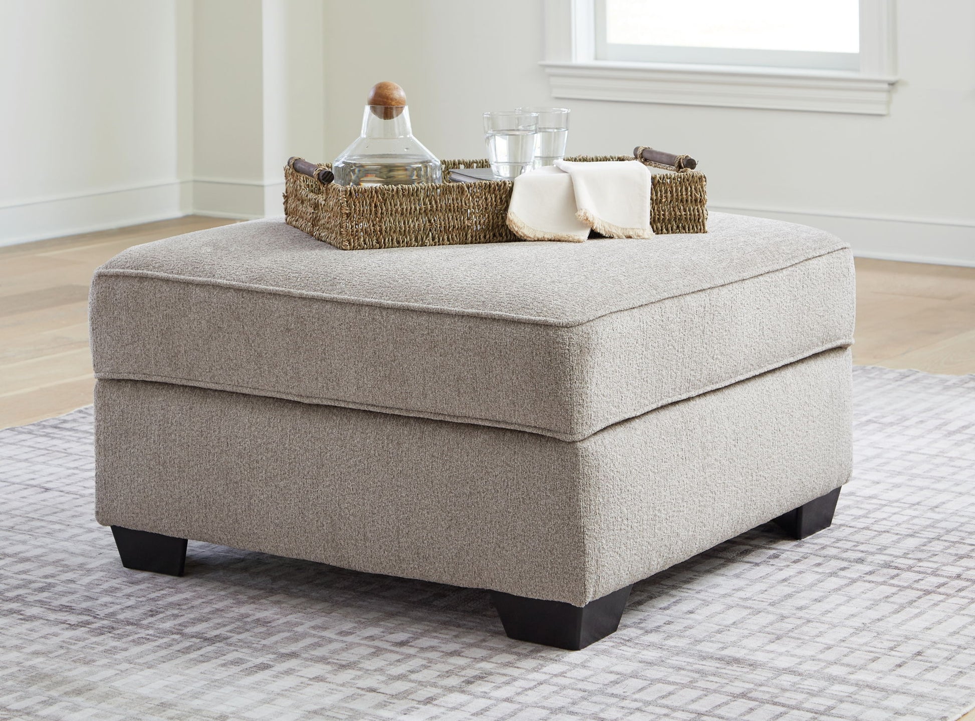 Claireah - Umber - Ottoman With Storage - Hornell Furniture Outlet