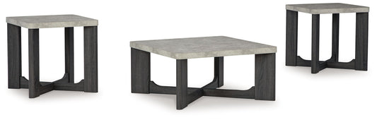 Sharstorm - Two - tone Gray - Occasional Table Set (Set of 3) - Hornell Furniture Outlet