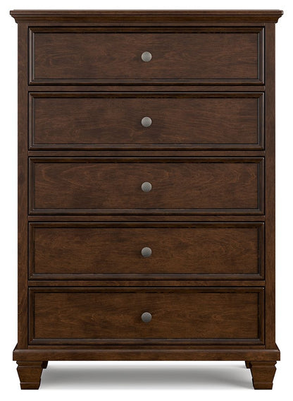 Danabrin - Brown - Five Drawer Chest - Hornell Furniture Outlet
