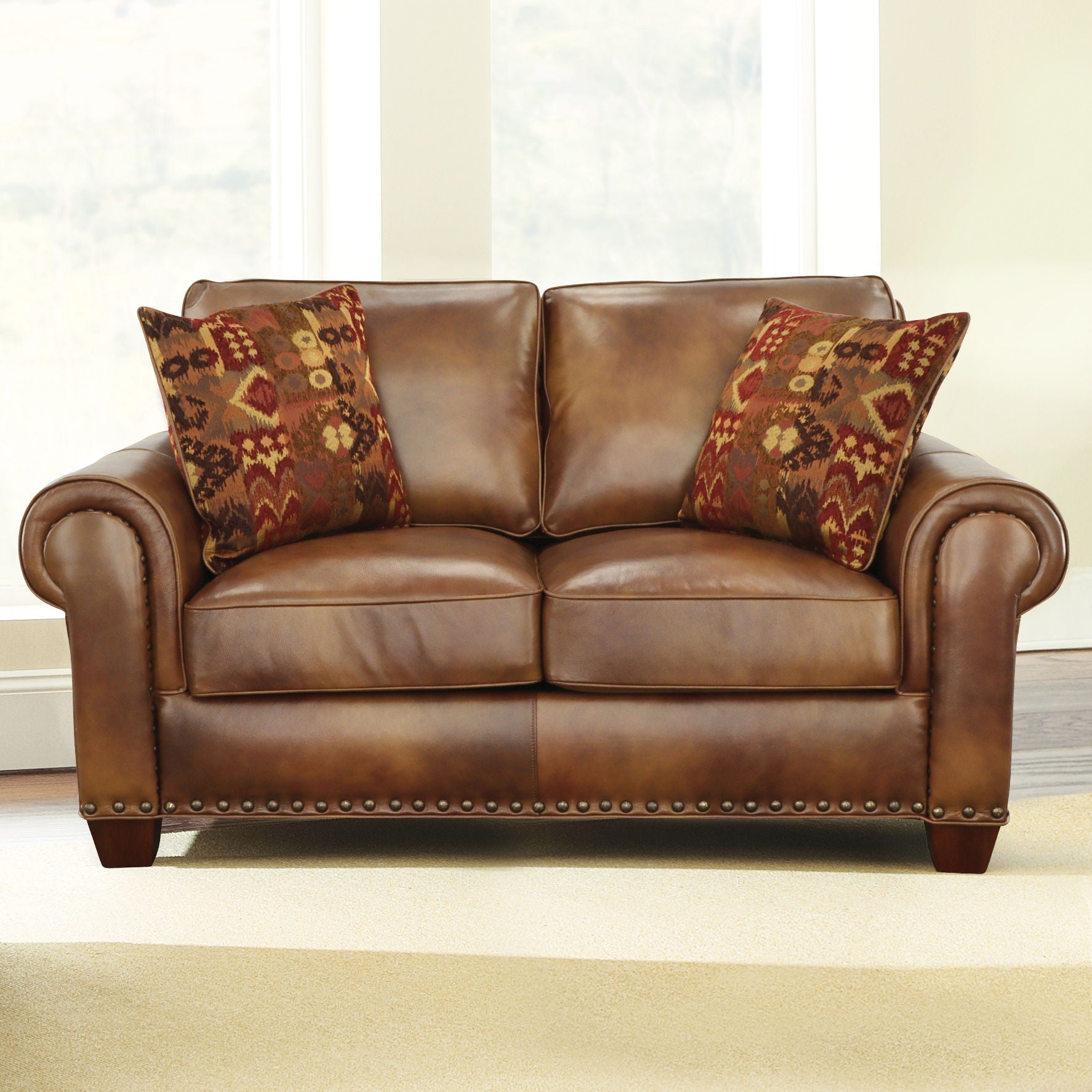 Silverado - Loveseat - Dark Brown - Hornell Furniture Outlet
