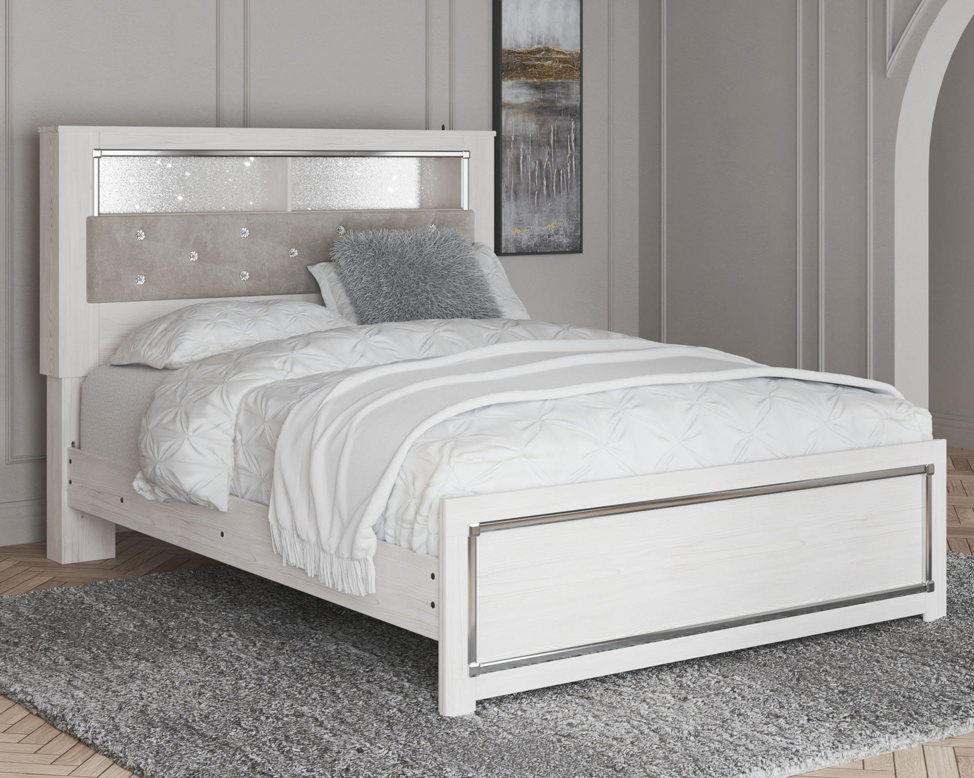 Altyra - Dresser, Mirror, Panel Bookcase Bed - Hornell Furniture Outlet
