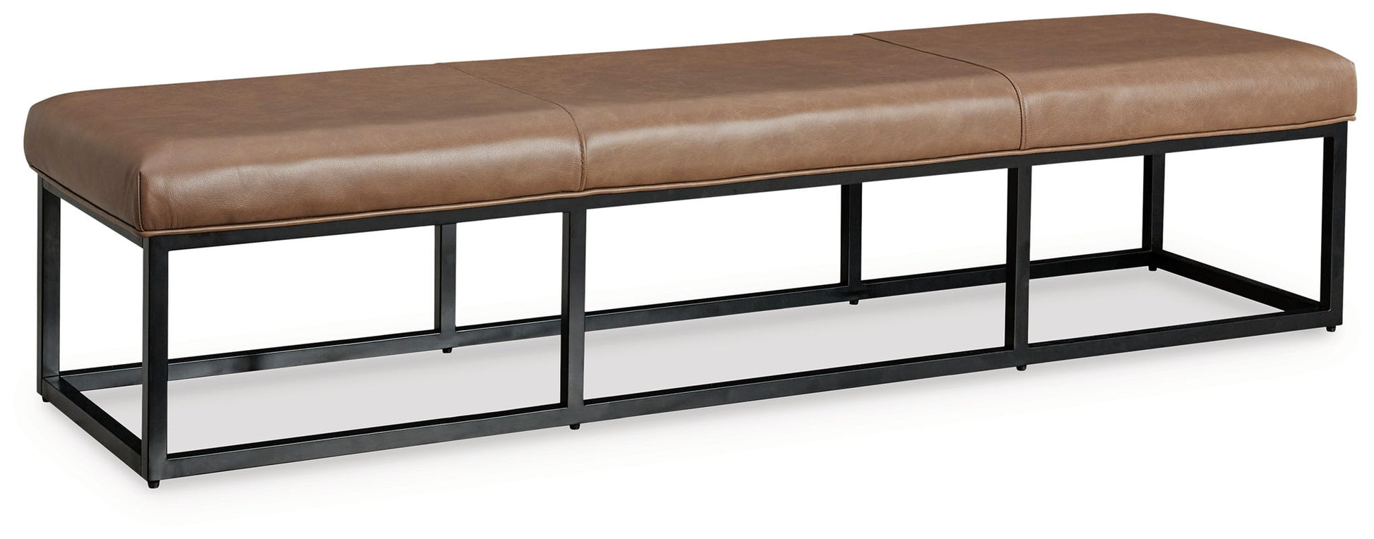 Joston - Accent Bench - Caramel - Hornell Furniture Outlet