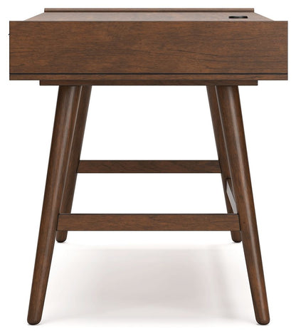 Lyncott - Brown - Home Office Desk - Hornell Furniture Outlet