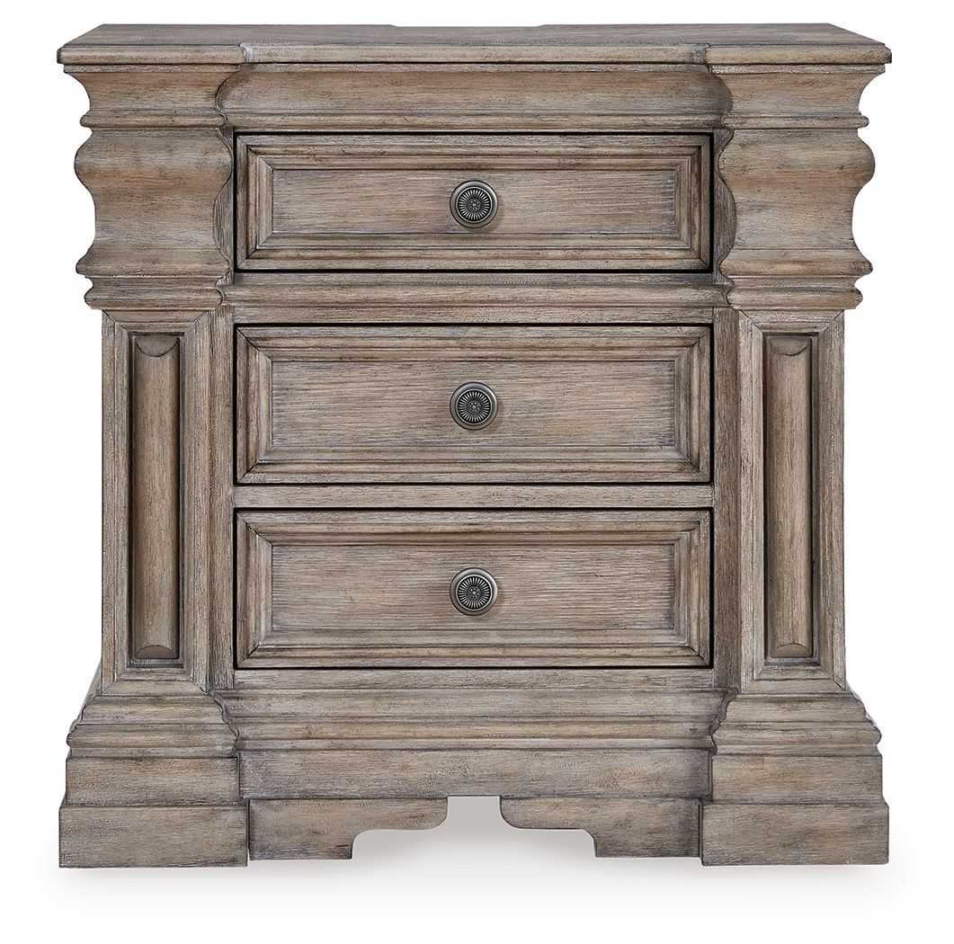 Blairhurst - Light Grayish Brown - Three Drawer Night Stand - Hornell Furniture Outlet