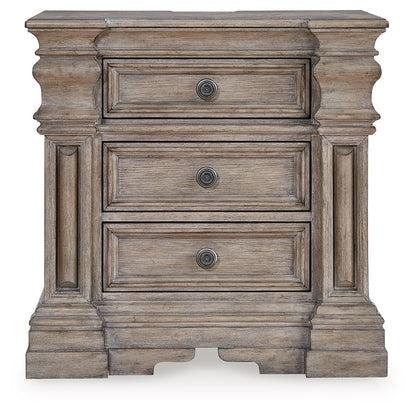 Blairhurst - Light Grayish Brown - Three Drawer Night Stand - Hornell Furniture Outlet