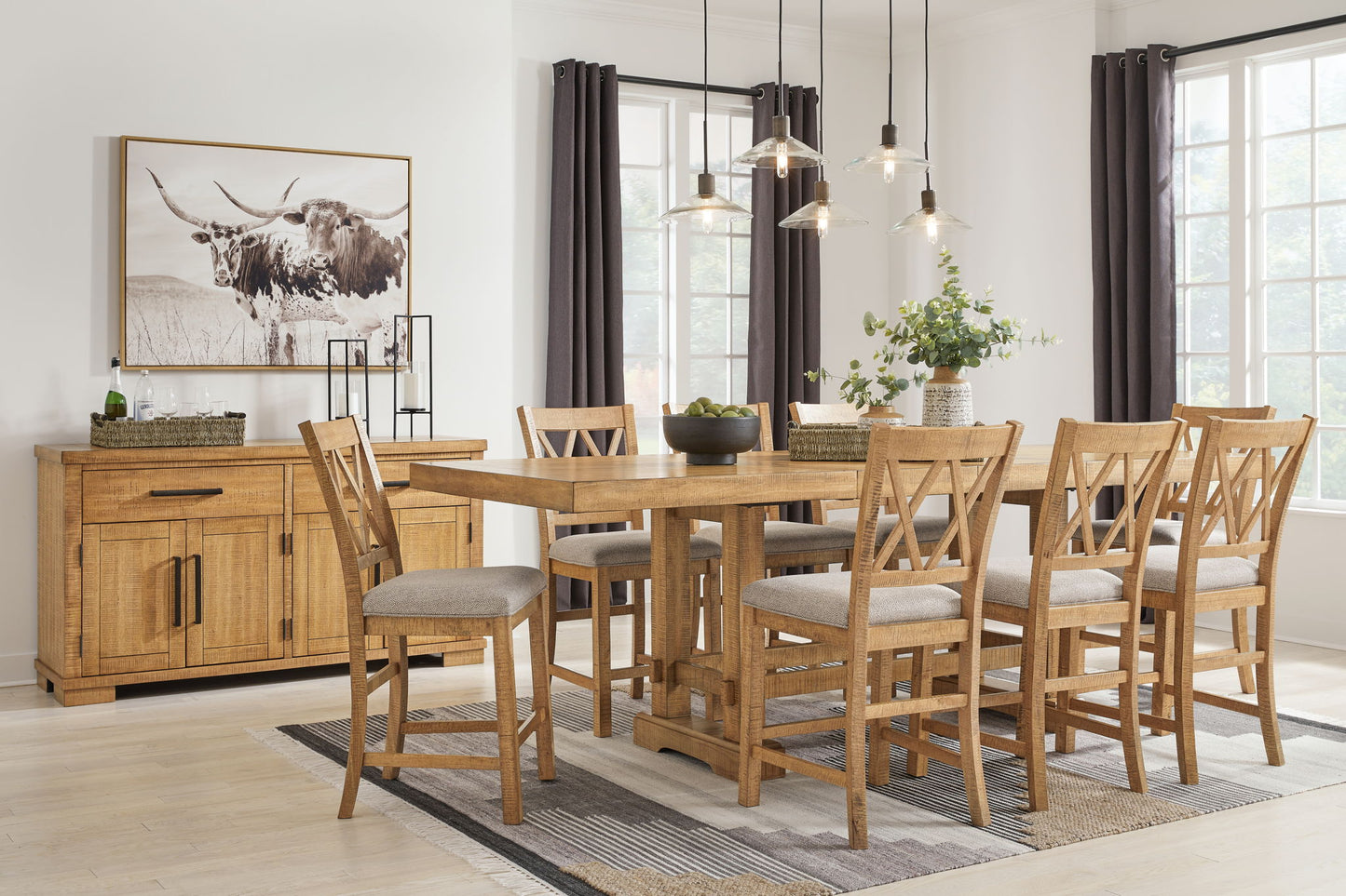 Havonplane - Counter Dining Set - Hornell Furniture Outlet