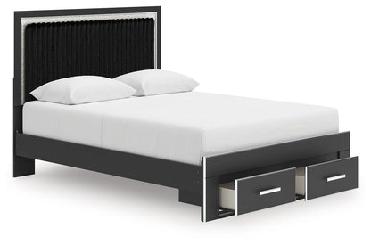 Zuraleus - Upholstered Panel Platform Storage Bed - Hornell Furniture Outlet