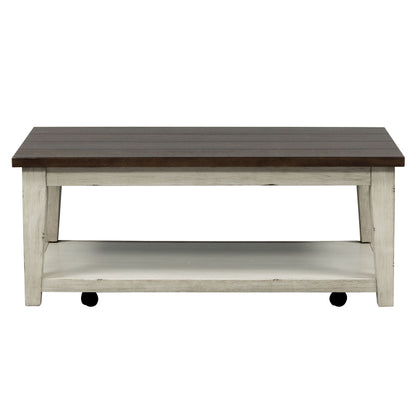 Arden Road - Rectangular Cocktail Table - Satin Cherry - Hornell Furniture Outlet