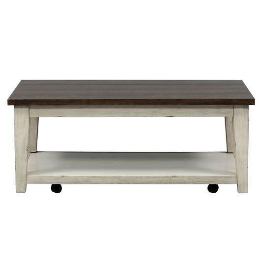 Arden Road - Rectangular Cocktail Table - Satin Cherry - Hornell Furniture Outlet