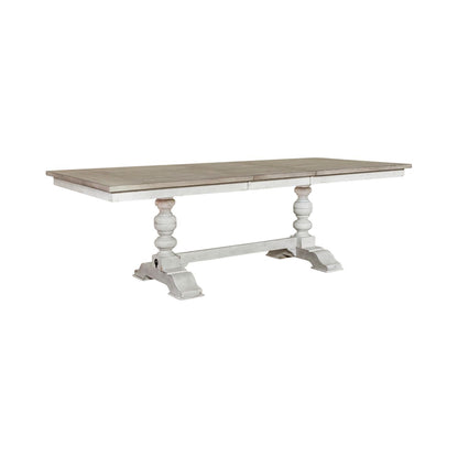 Whitney - Trestle Table - White - Hornell Furniture Outlet