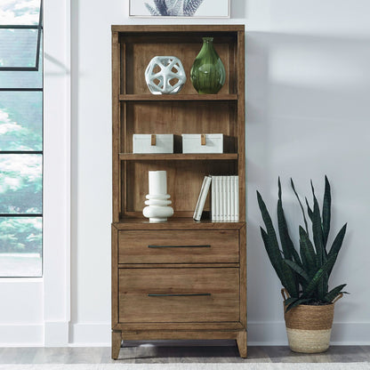 Shaker Lakes - Lateral File Bookcase - Harvest Brown - Hornell Furniture Outlet