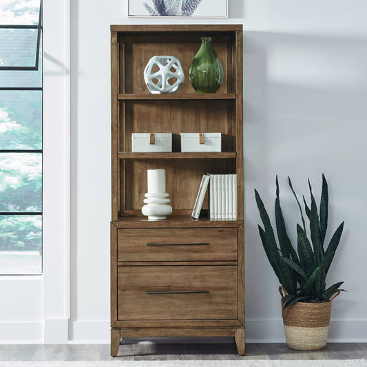 Shaker Lakes - Lateral File Bookcase - Harvest Brown - Hornell Furniture Outlet