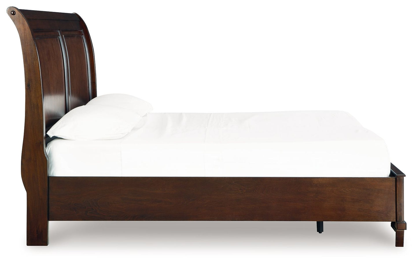 Trellington - Brown - King Sleigh Storage Bed - Hornell Furniture Outlet