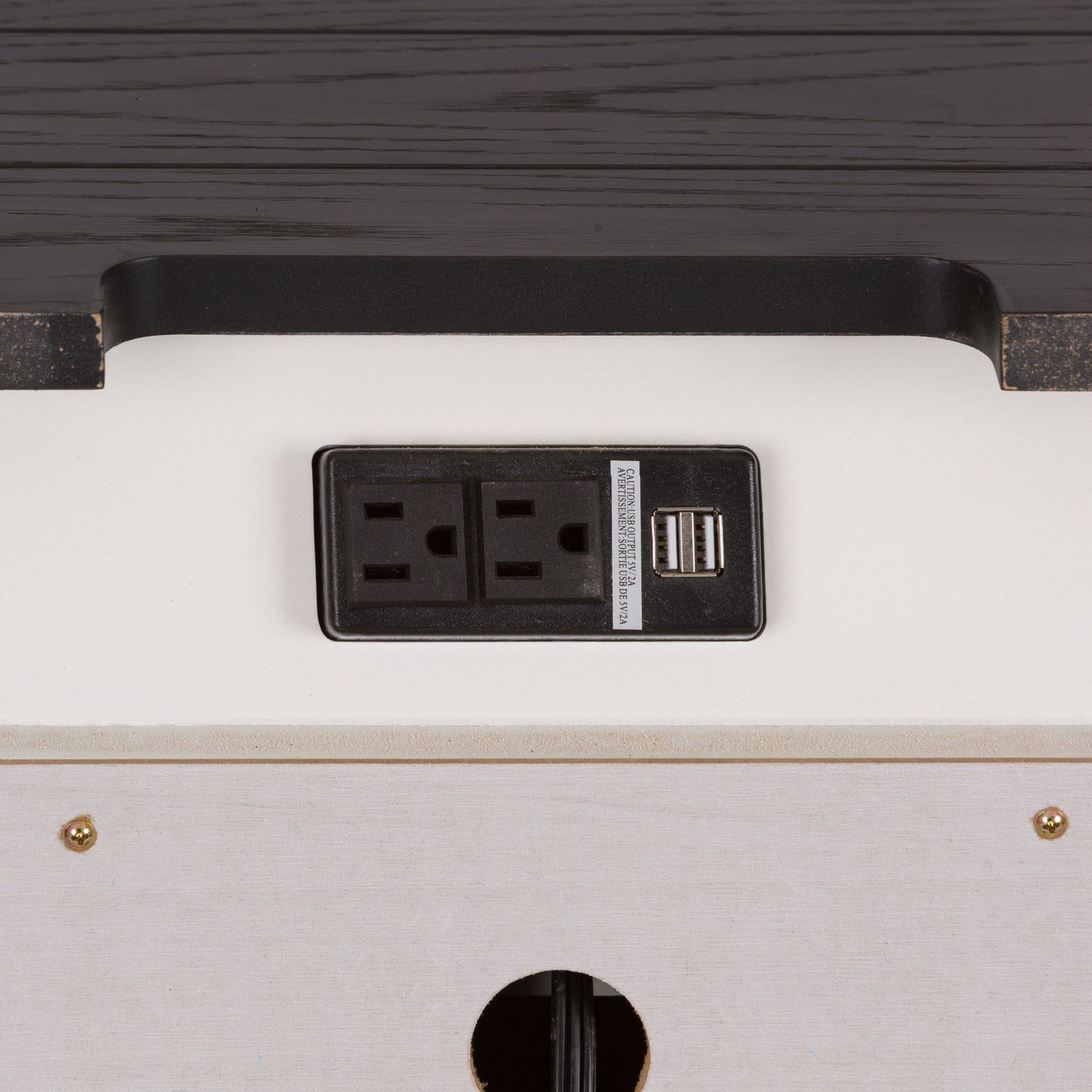 Allyson Park - Nightstand w/ Charging Station - Hornell Furniture Outlet