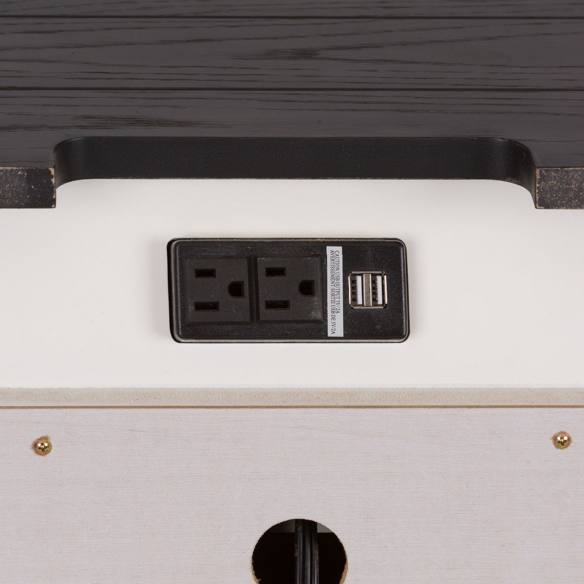 Allyson Park - Nightstand w/ Charging Station - Hornell Furniture Outlet