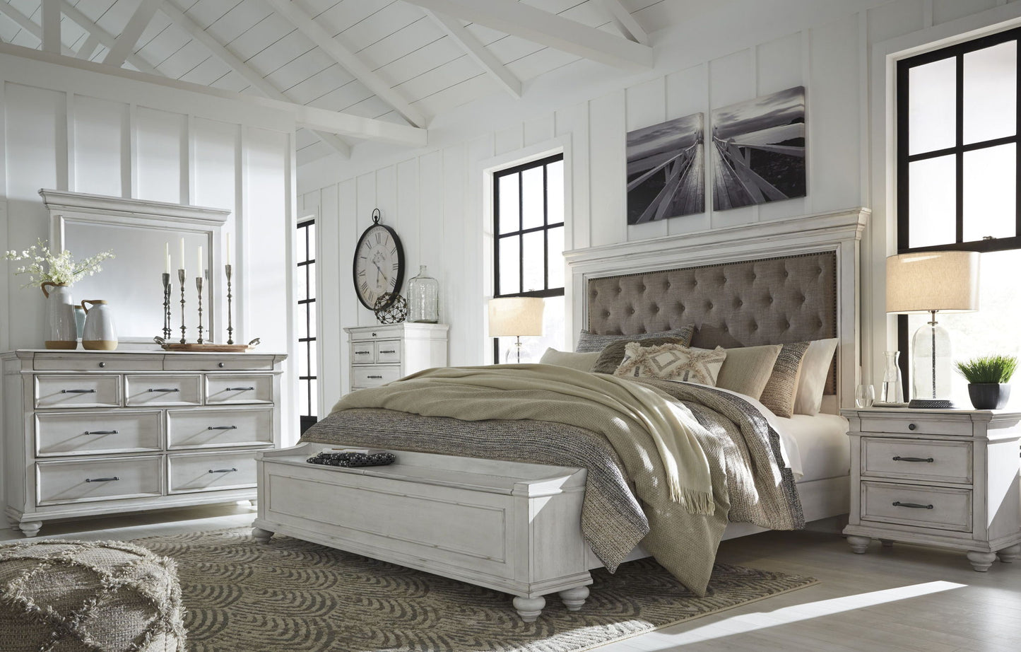 Kanwyn - Upholstered Bedroom Set - Hornell Furniture Outlet
