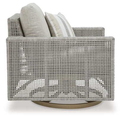 Seton Creek - Gray - Swivel Lounge With Cushion - Hornell Furniture Outlet