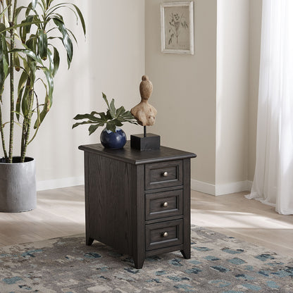 Mill Creek - Chair Side Table - Dark Brown - Hornell Furniture Outlet