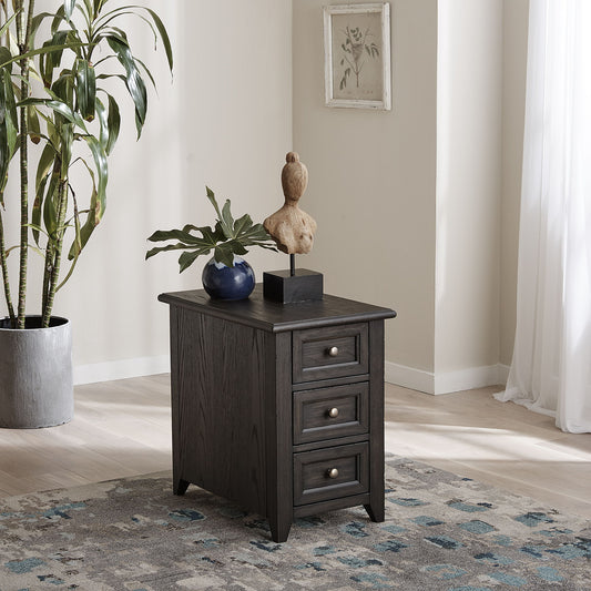 Mill Creek - Chair Side Table - Dark Brown - Hornell Furniture Outlet