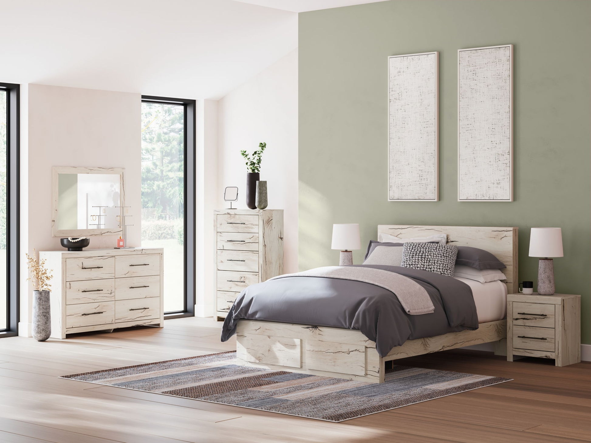 Lawroy - Panel Bed With Storage - Hornell Furniture Outlet