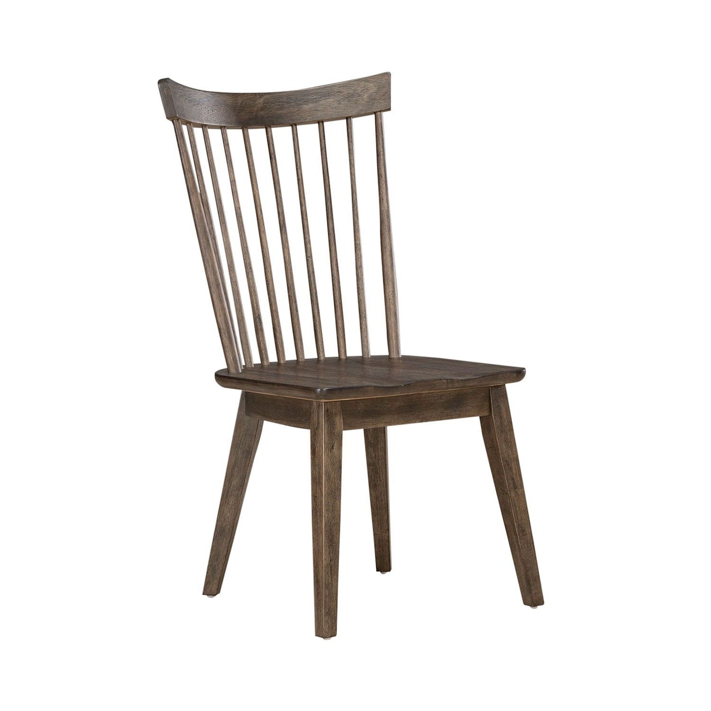 Midland Falls - Spindle Back Side Chair (RTA) - Dark Brown - Hornell Furniture Outlet