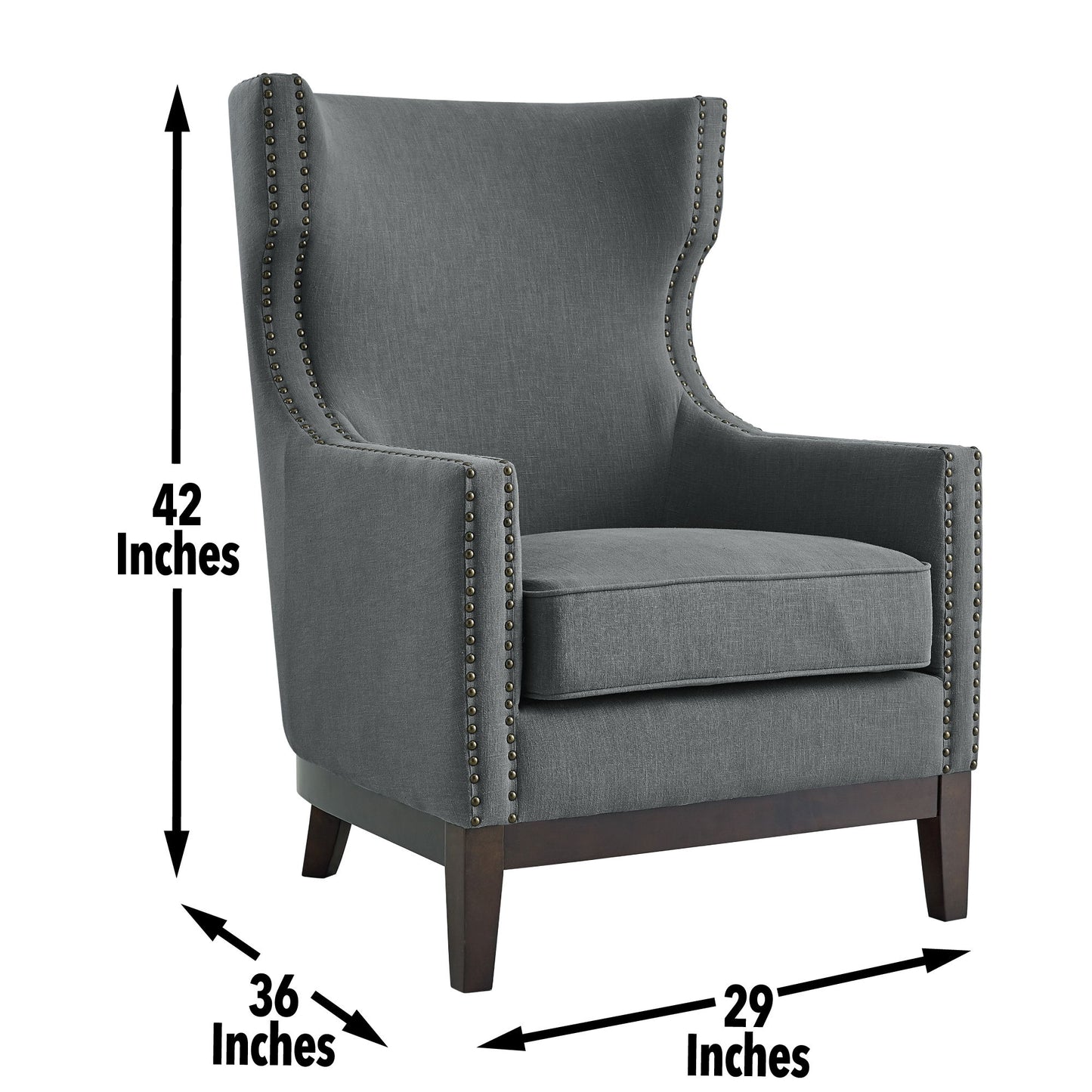 Roswell - Wingback Chair - Hornell Furniture Outlet