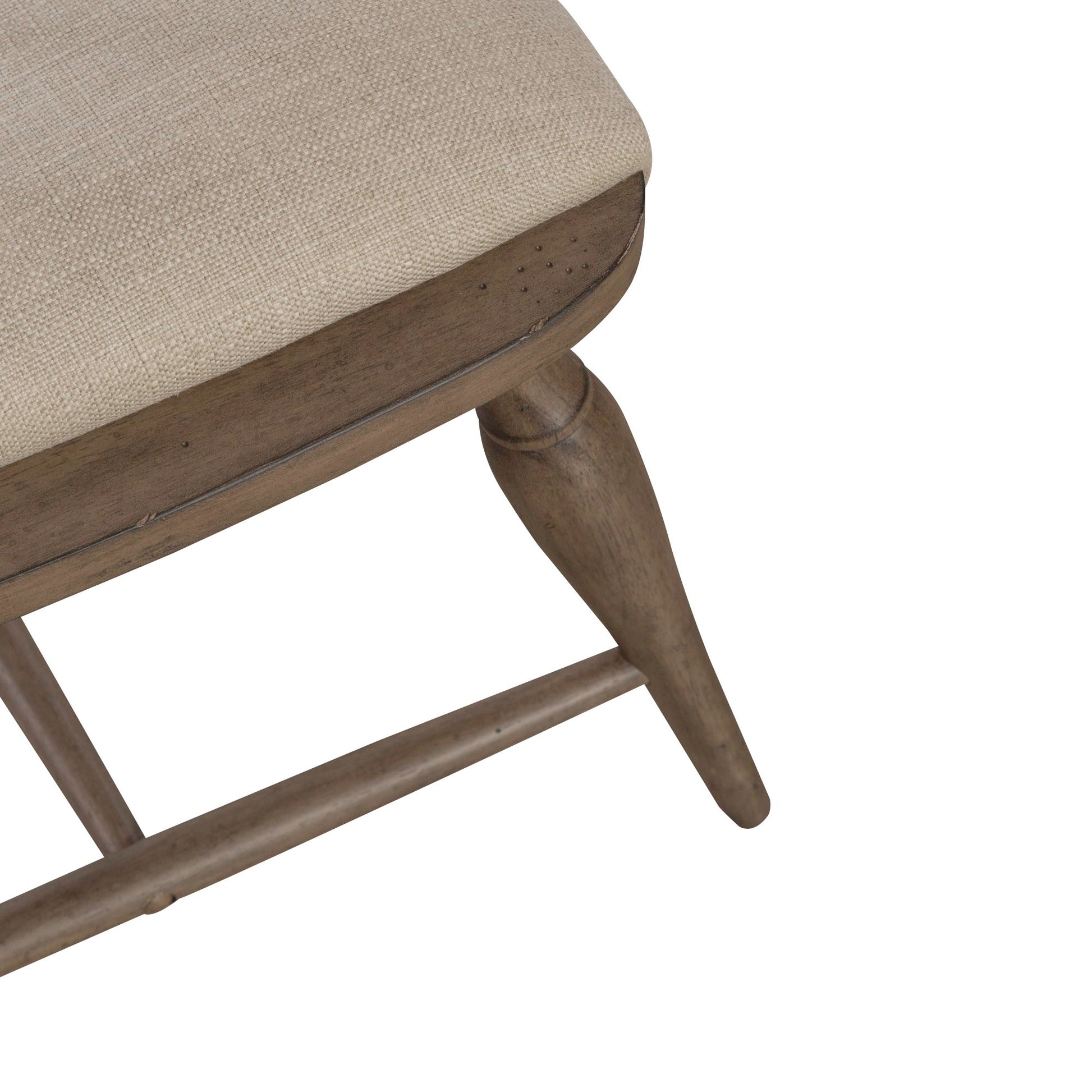 Americana Farmhouse - Upholstered Seat Windsor Chair (RTA) - Light Brown - Hornell Furniture Outlet