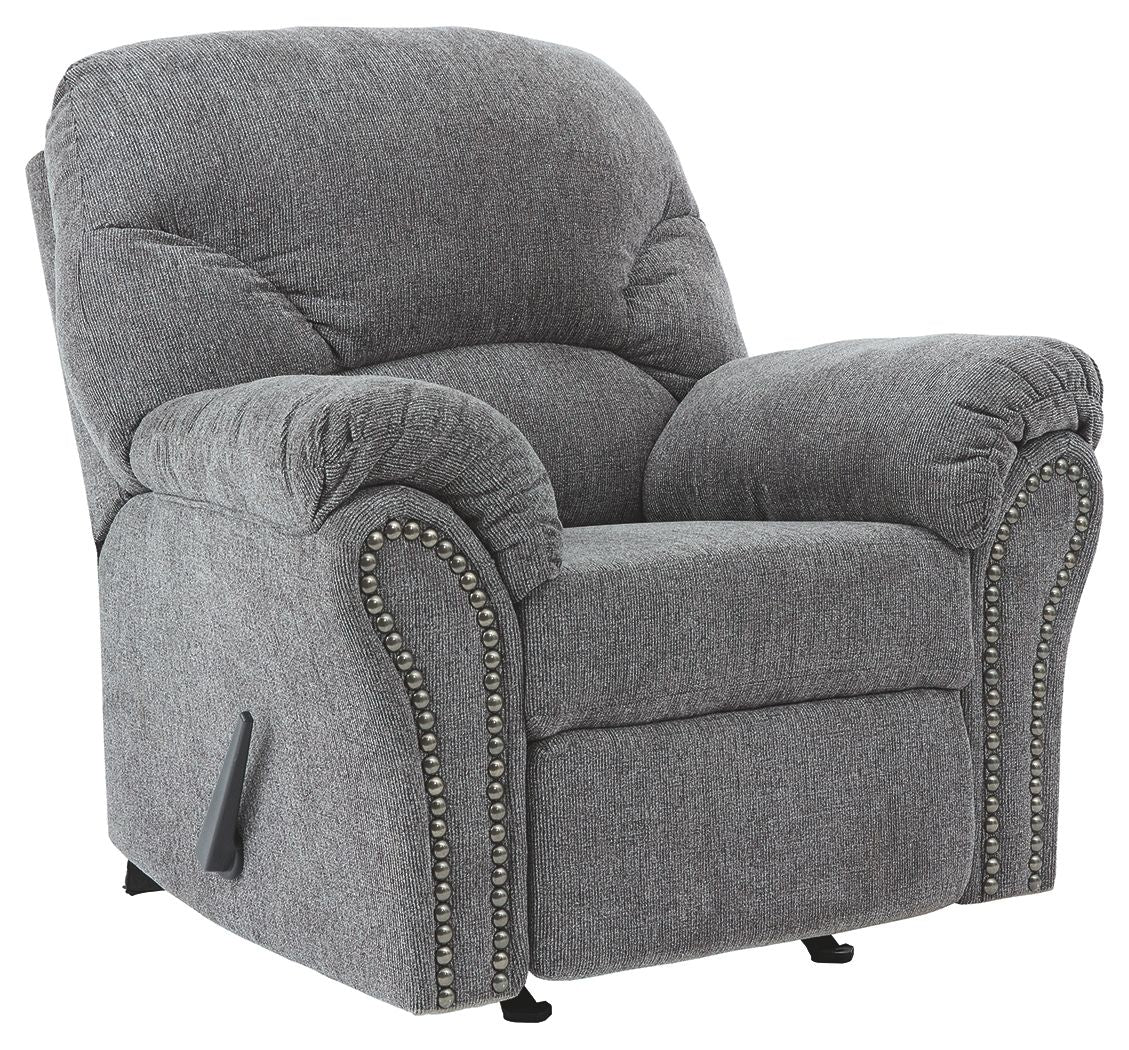 Allmaxx - Pewter - Rocker Recliner - Hornell Furniture Outlet