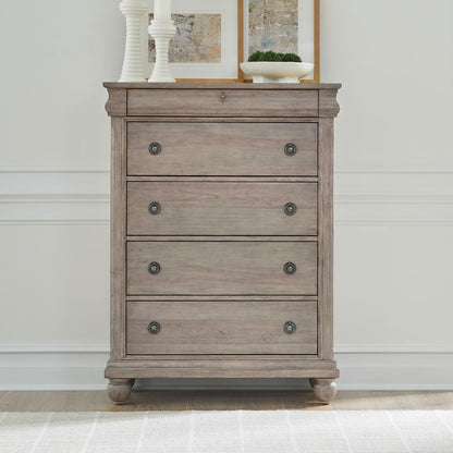 Rustic Traditions - 5 Drawer Chest - Hornell Furniture Outlet