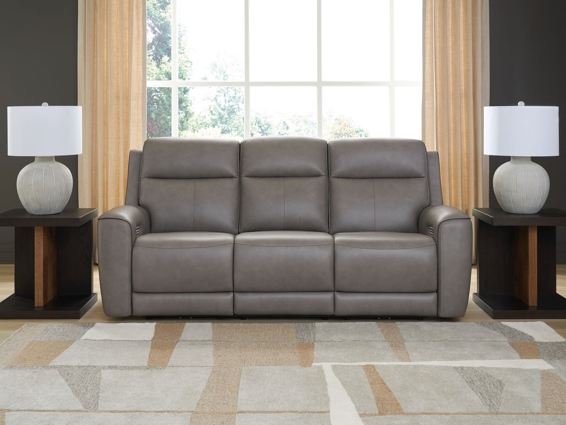 5Z - Comfort - Relaxation - Power Reclining Sofa With Adj Headrest - Hornell Furniture Outlet