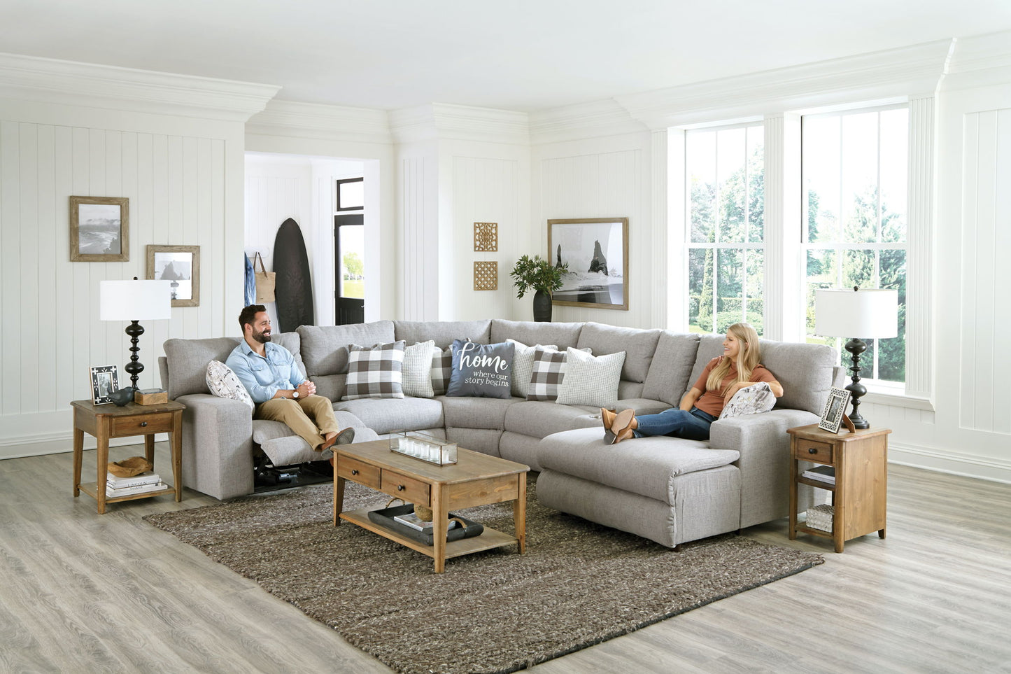 Rockport - Reclining Sectional - Hornell Furniture Outlet
