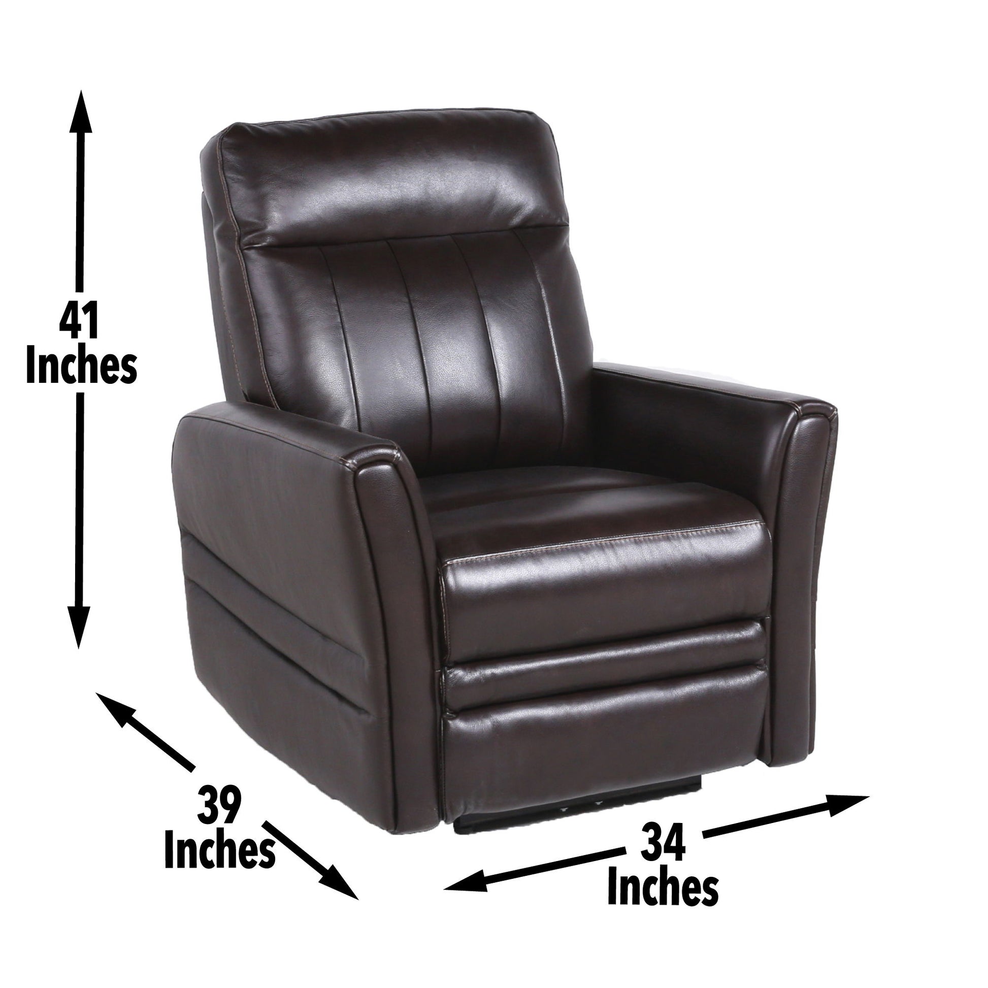 Coachella - Dual Power Reclining Chair - Brown - Hornell Furniture Outlet