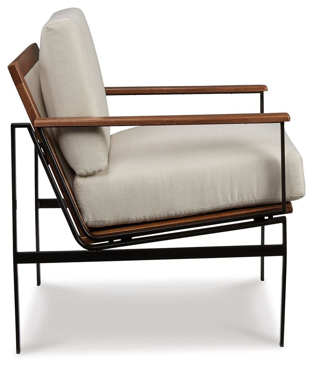 Tilden - Accent Chair - Ivory / Brown - Hornell Furniture Outlet
