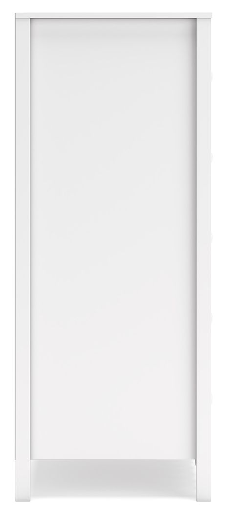 Hallityn - White - Five Drawer Chest - Hornell Furniture Outlet