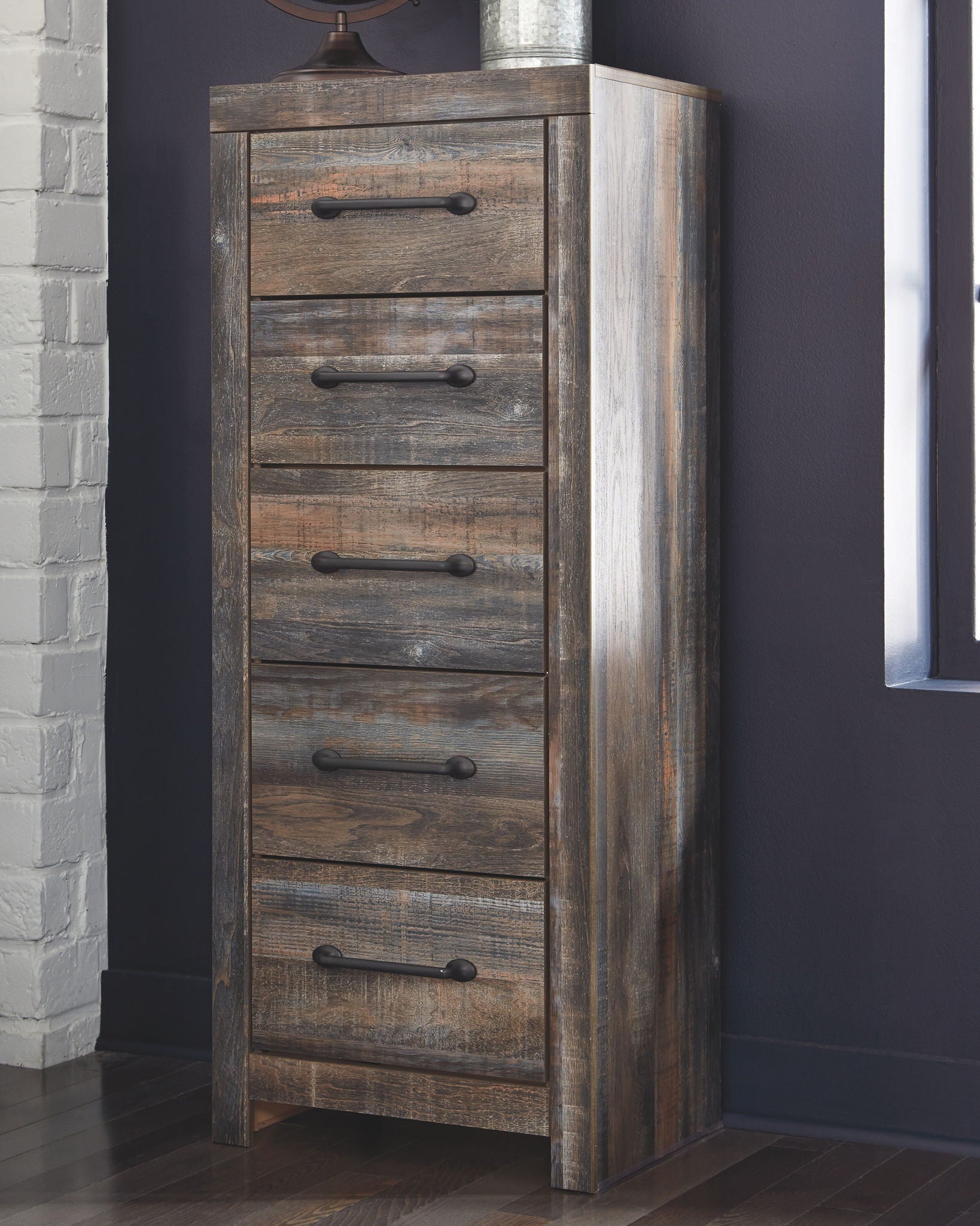 Drystan - Brown / Beige - Narrow Chest - Hornell Furniture Outlet