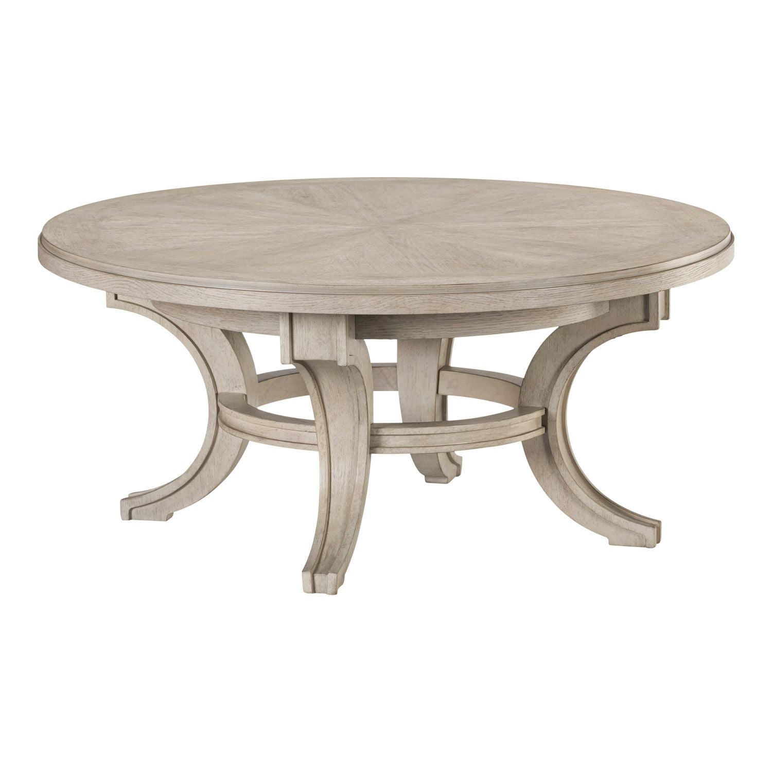 New Haven - Round Cocktail Table - Sanctuary White - Hornell Furniture Outlet