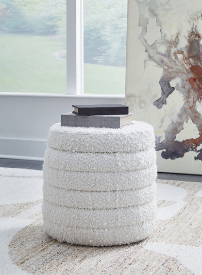 Duntler - Ivory - Storage Ottoman - Hornell Furniture Outlet